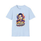 France legend Graphic T-Shirt — Vibrant Splash Portrait Soccer Fan Tee