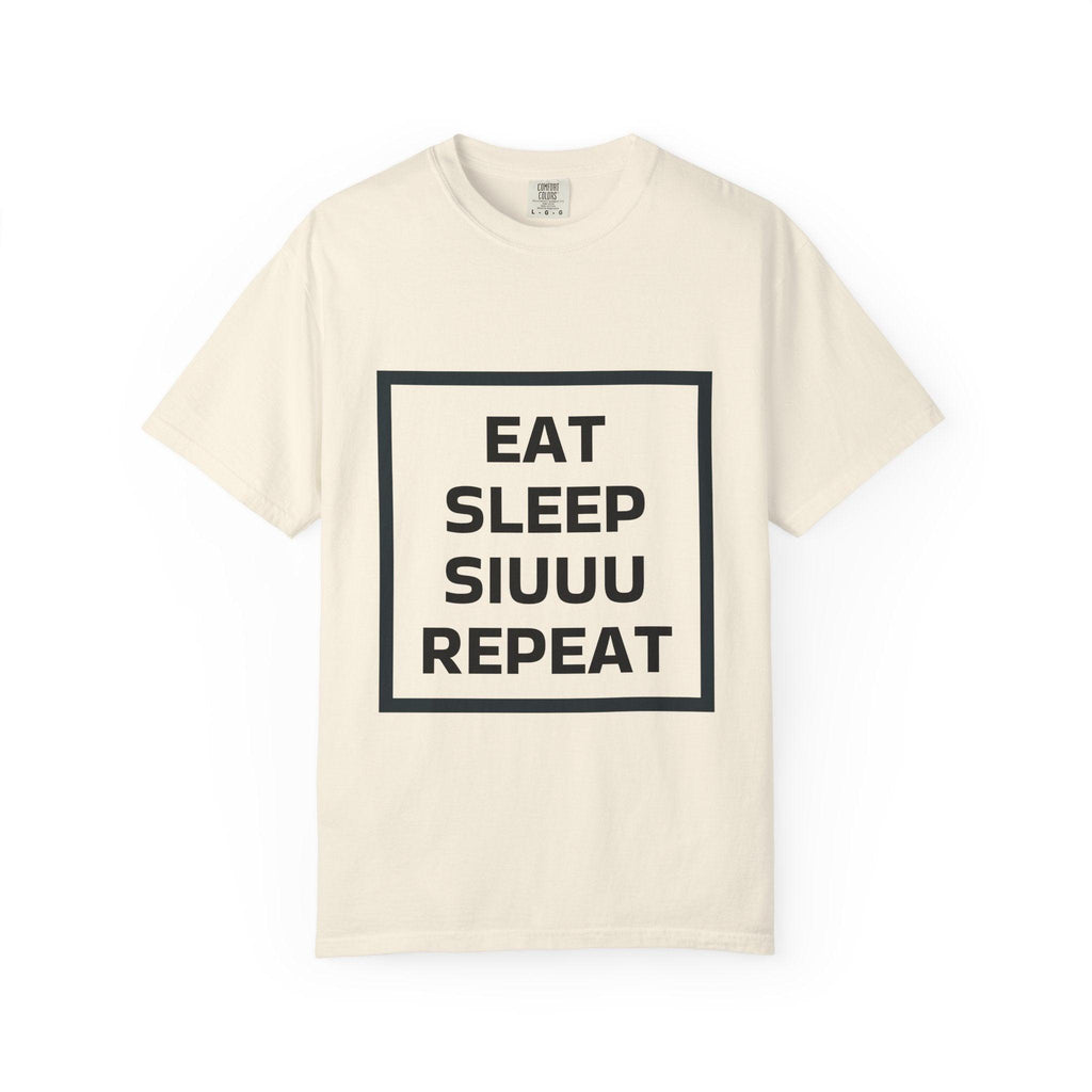 Unisex CR7 Fans Siuuu T-Shirt — Eat Sleep Siuuu Repeat Graphic Tee.