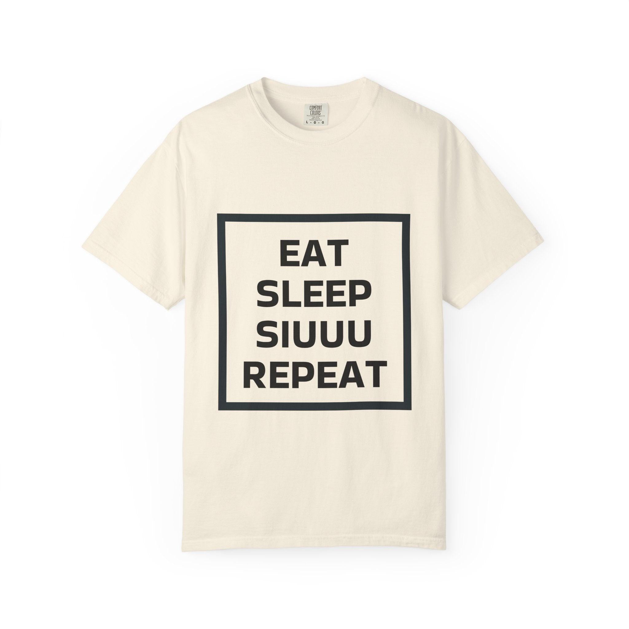 Unisex CR7 Fans Siuuu T-Shirt — Eat Sleep Siuuu Repeat Graphic Tee.