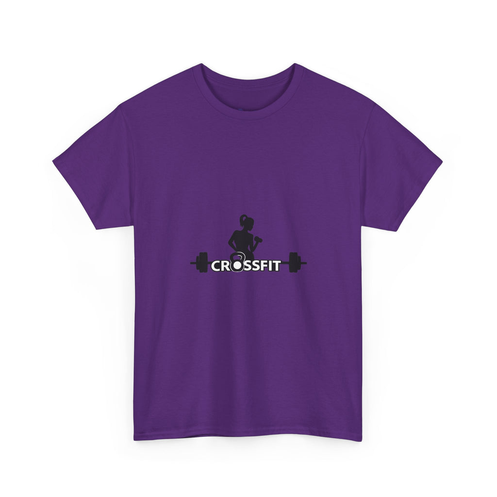 CrossFit Weightlifter T-Shirt — Barbell Silhouette Gym Tee
