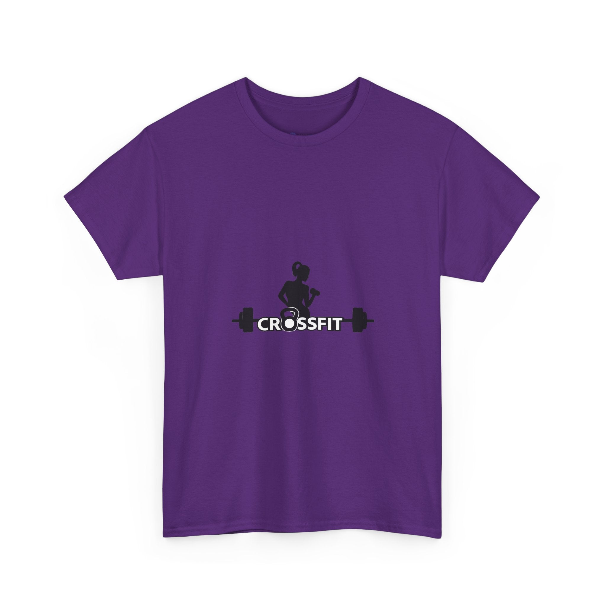 CrossFit Weightlifter T-Shirt — Barbell Silhouette Gym Tee