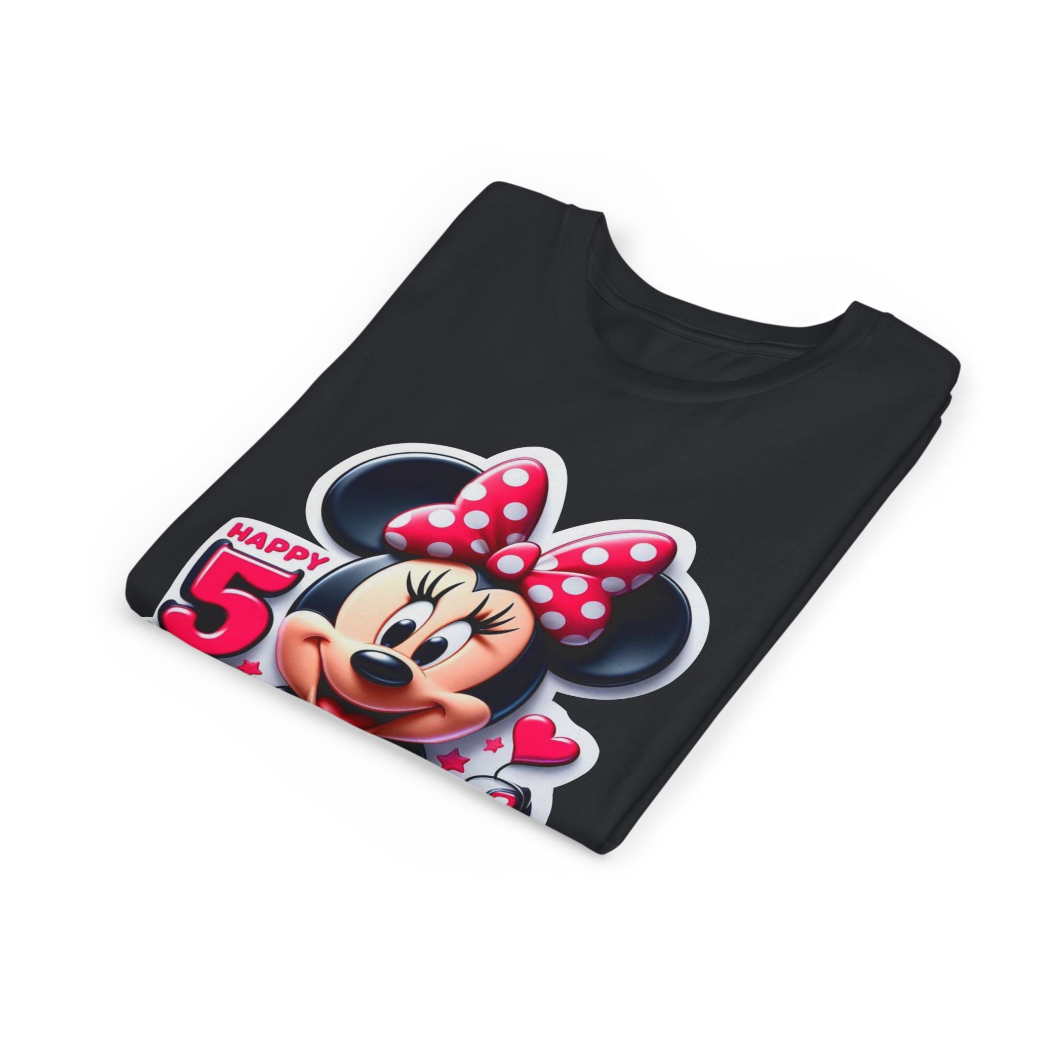Minnie Mouse Happy 5th Birthday Youth Tee