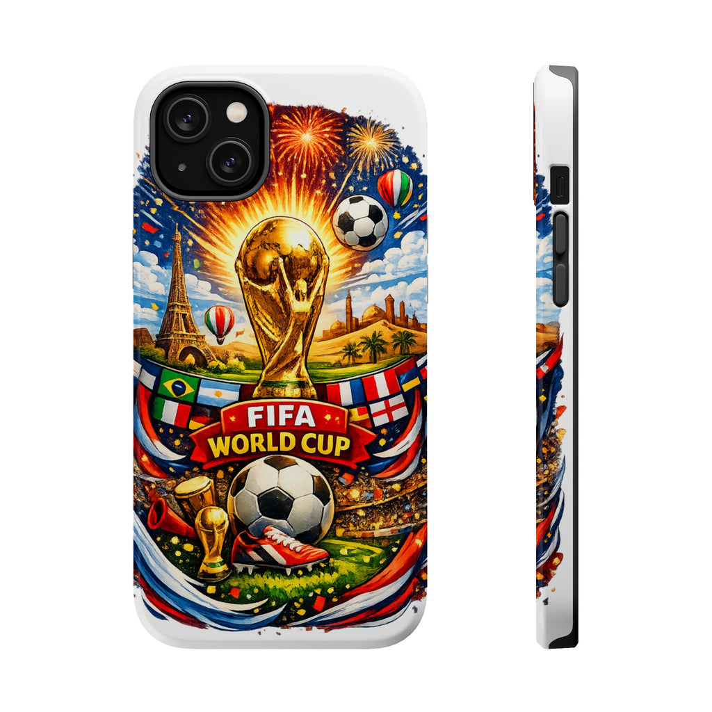 Soccer Magnetic Impact-Resistant Phone Case — FIFA Trophy Design