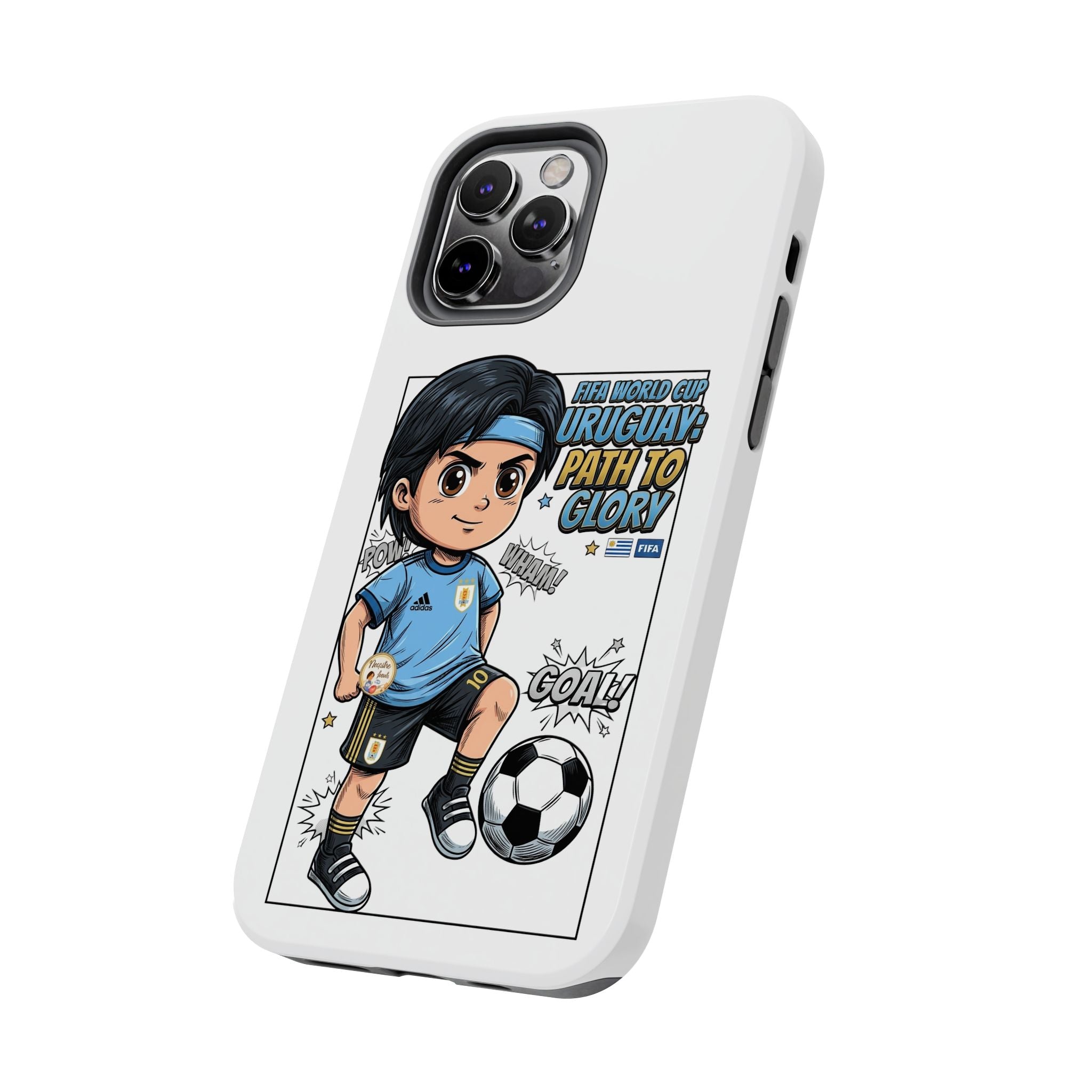 Uruguay Soccer Phone Case — Path to Glory "Goal!" Design