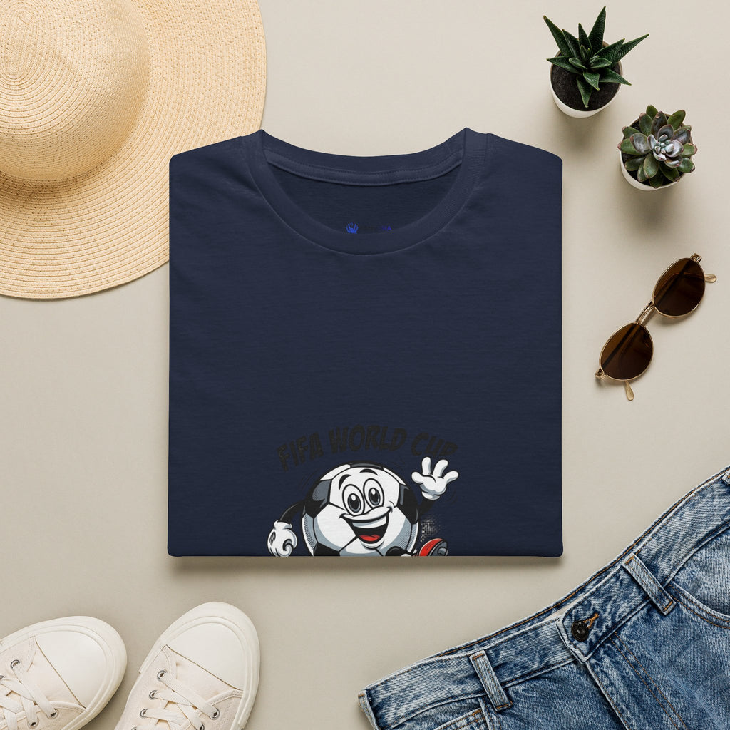 SPORTS comic style Cartoon Mascot T-Shirt — Championship Soccer Tee