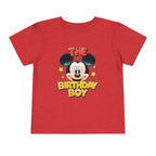 Toddler Tee — "The Birthday Boy" Cartoon Mouse Party Shirt