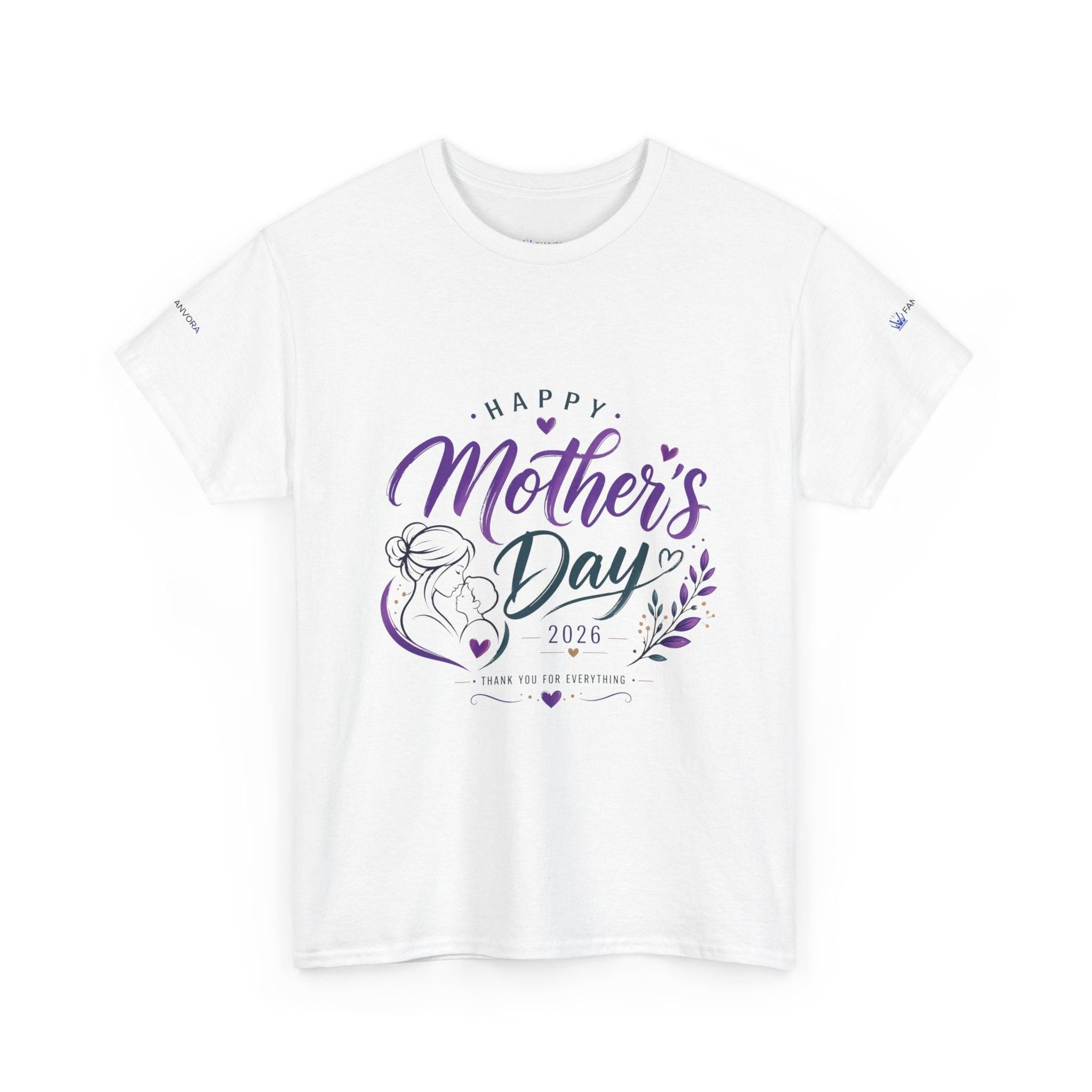 Mother's Day T-Shirt — "Happy Mother's Day 2026" Floral Mom Tee.