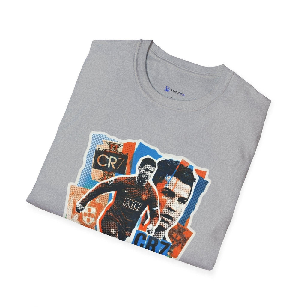 CR7 Soccer Graphic T-Shirt — Vintage Collage World Cup 2026 Fan Inspired.