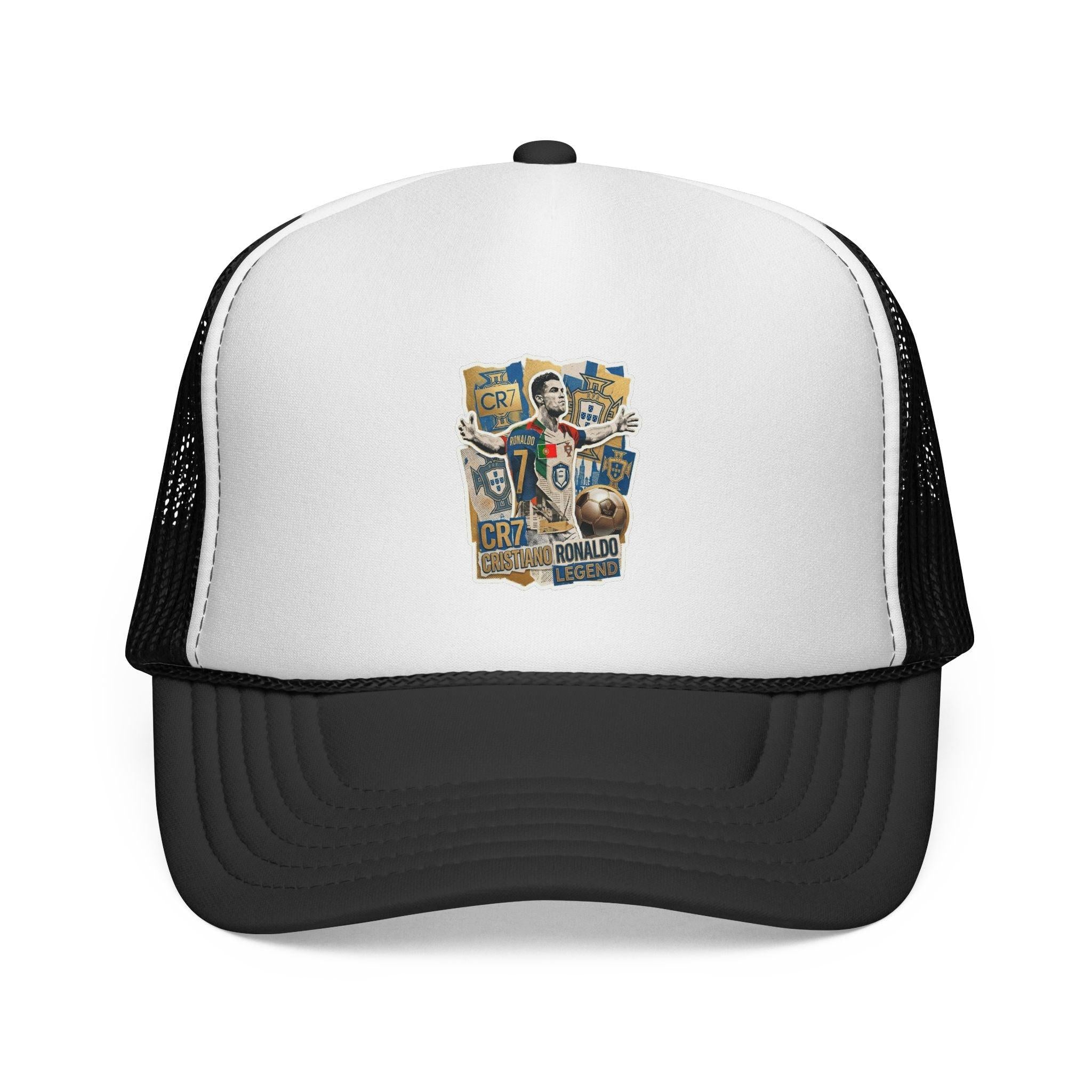 CR7 Fan Inspited Cap — Vintage Soccer Fan Mesh Hat.
