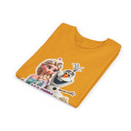 Kids' Birthday Tee - Cute Princess and Snowman "Happy Birthday" Graphic