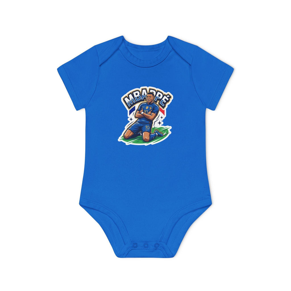 Baby Bodysuit - "France #10 Footballer Rising Star Fan Version" Future Soccer Player & Game Day Energy Organic Baby Onesie.