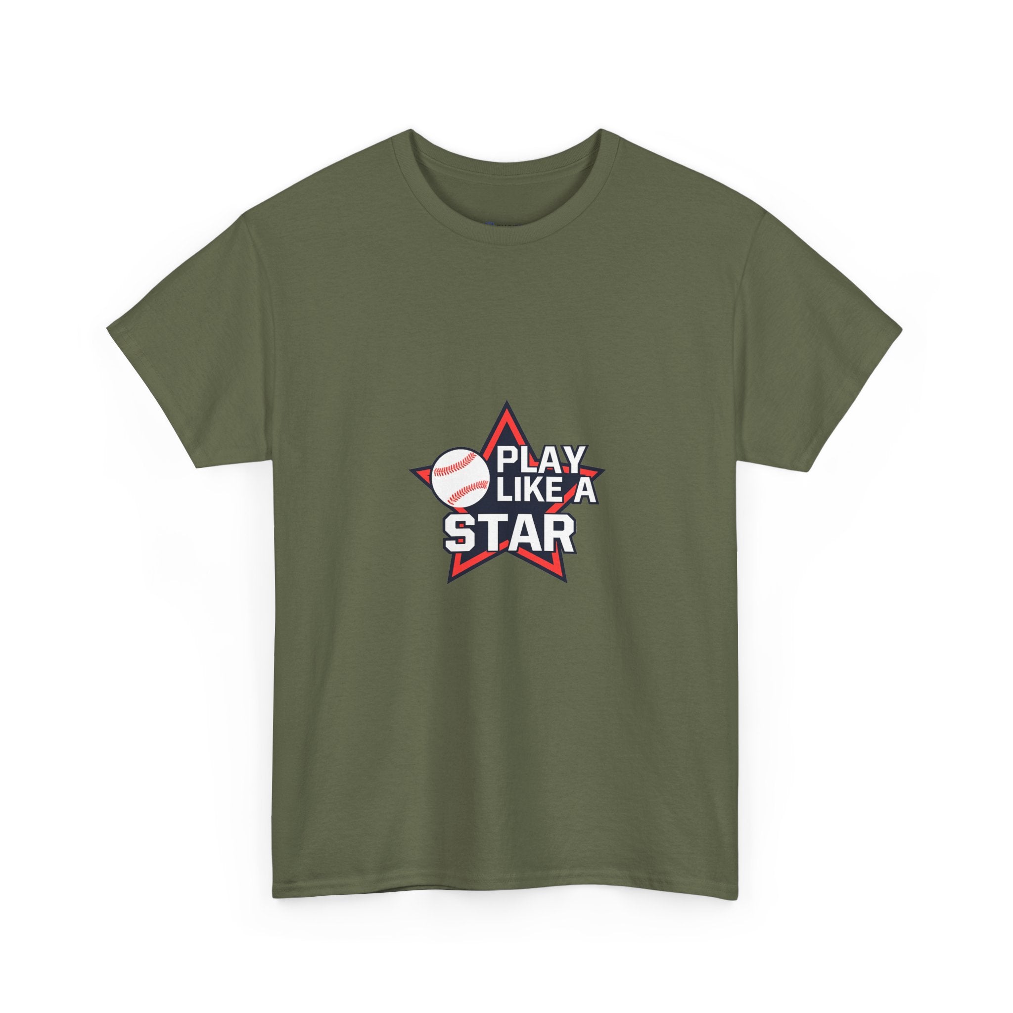 Play Like a Star Baseball Tee — Kids & Youth Sports Shirt