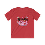 Kids Tee — ‘I Was 6 Now I’m 7’ Birthday Girl Cute Floral Design
