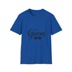 Groom T-Shirt — 'The Groom' Wedding Tee with Bowtie Graphic