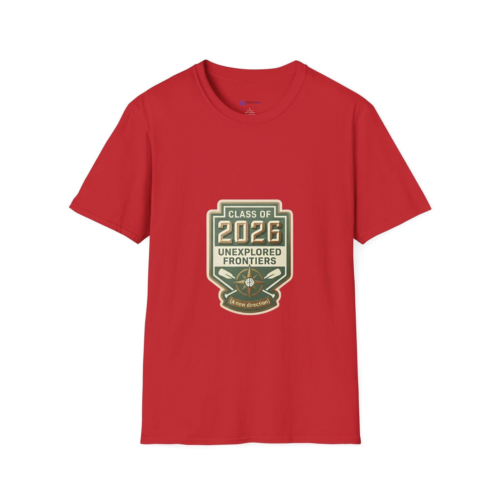 Class of 2026 'Unexplored Frontiers' Graduation T-Shirt.