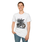 Rebel Rider Motorcycle T-Shirt — Vintage Biker Graphic Tee