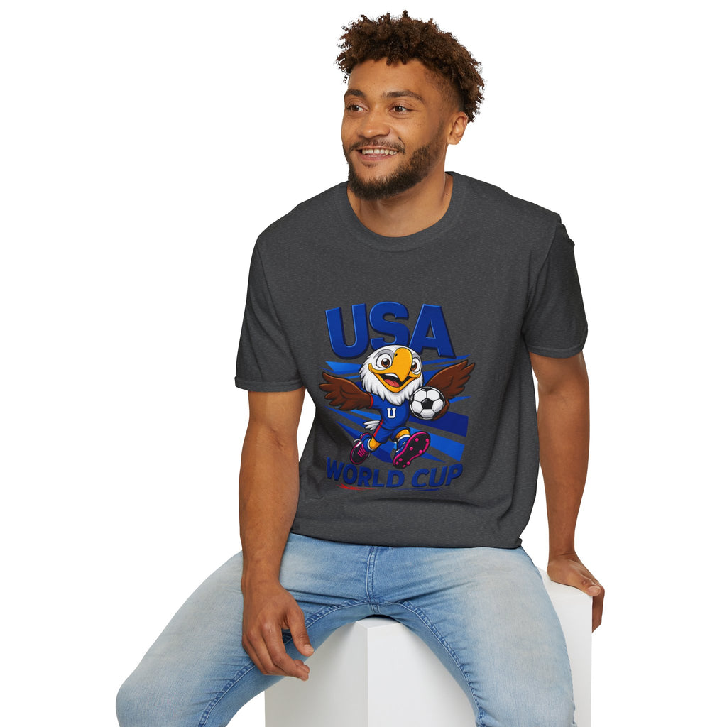 USA  Soccer T-Shirt — Eagle Mascot Graphic