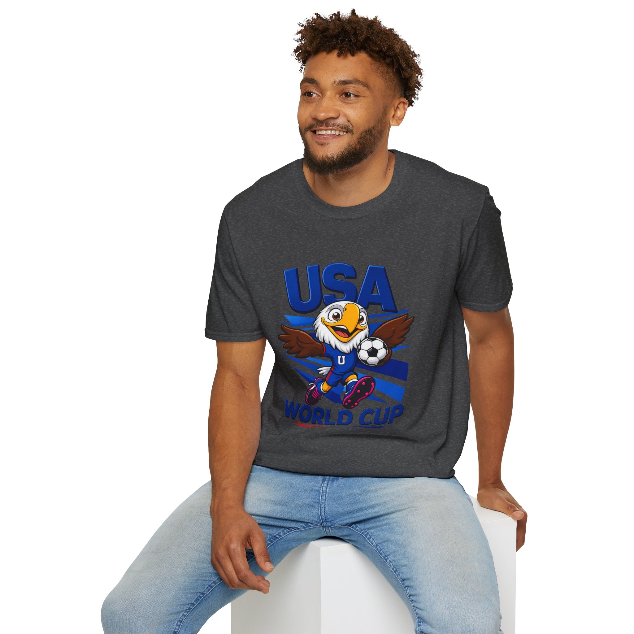 USA  Soccer T-Shirt — Eagle Mascot Graphic
