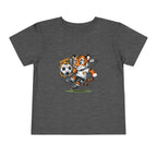 Toddler Soccer Tiger Tee — Cute Kicking Tiger Football Shirt for Kids
