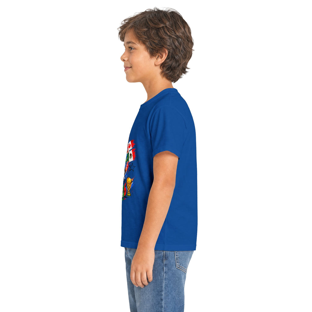 Kids Soccer  2026 Tee cartoon character