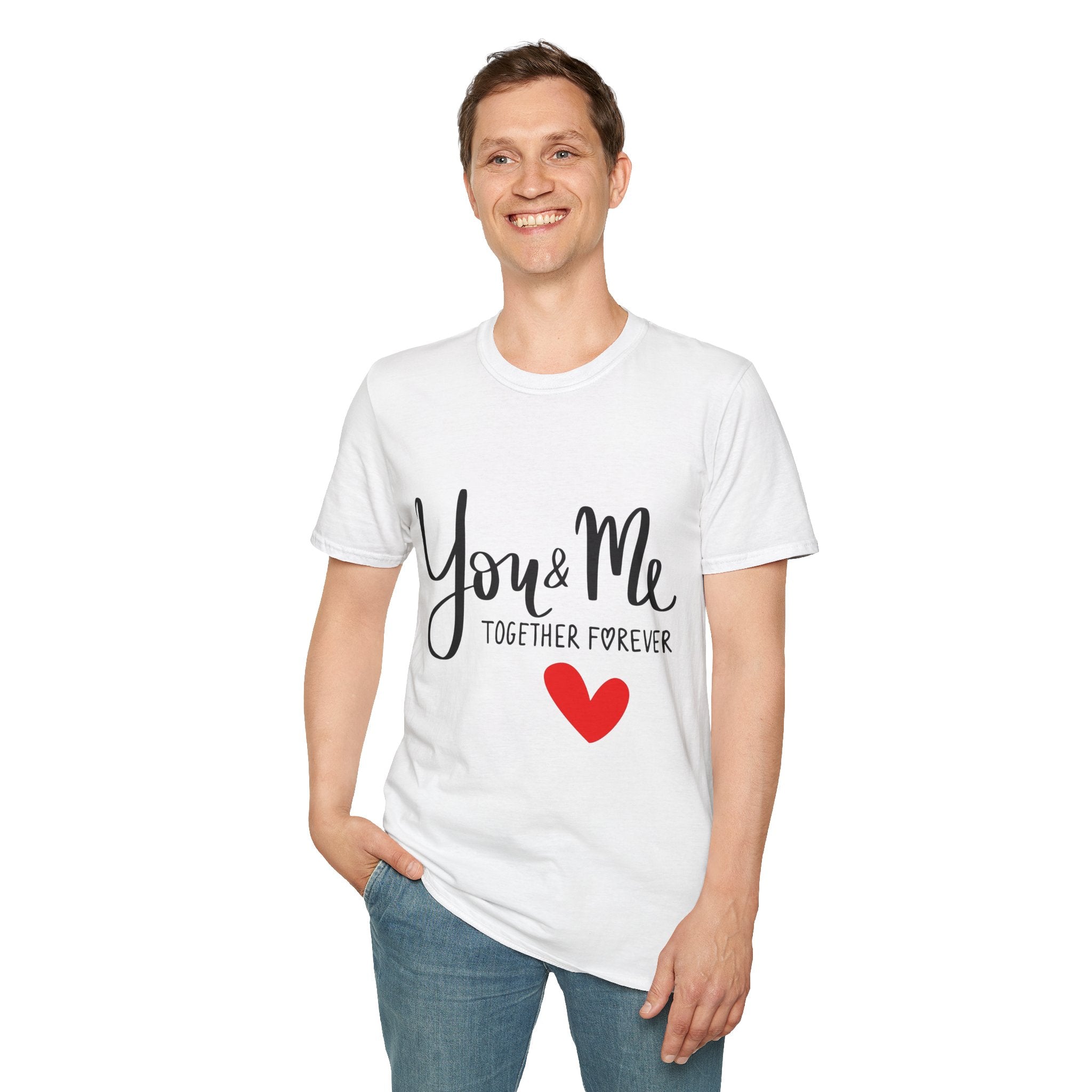 You & Me Together Forever T‑Shirt — Romantic Couple Heart Tee