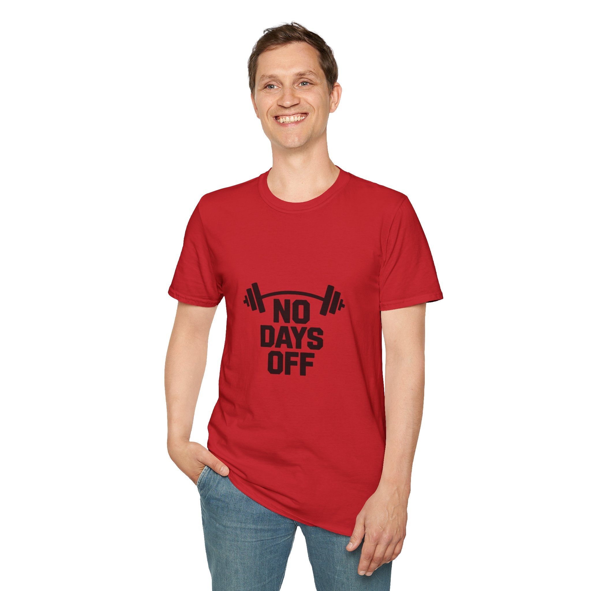 No Days Off T-Shirt — Motivational Gym Workout Tee