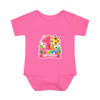 1st Birthday Baby Bodysuit - Happy Birthday Giraffe Onesie
