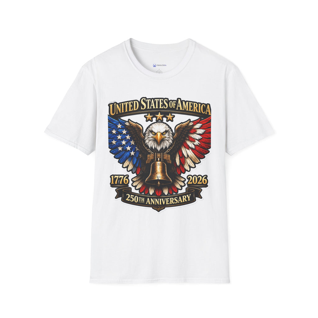 United States of America 250th Anniversary Eagle T-Shirt design.