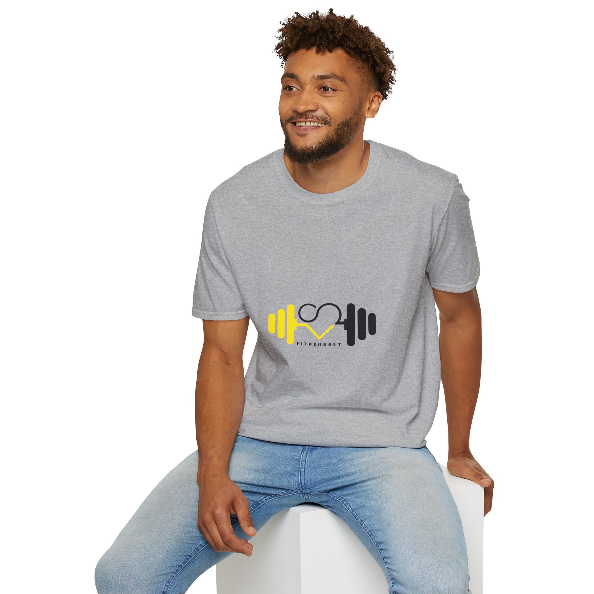 Weightlifting Heart Barbell T-Shirt — Fitness Gym Crusher Tee