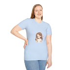 Cute Winking Girl Graphic T-Shirt – Kawaii Heart Tee