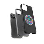 Matte Black iPhone Tough Cases 12 to 17 Pro Max  — "King of Pop Forever" Retro Pop Art Phone Case