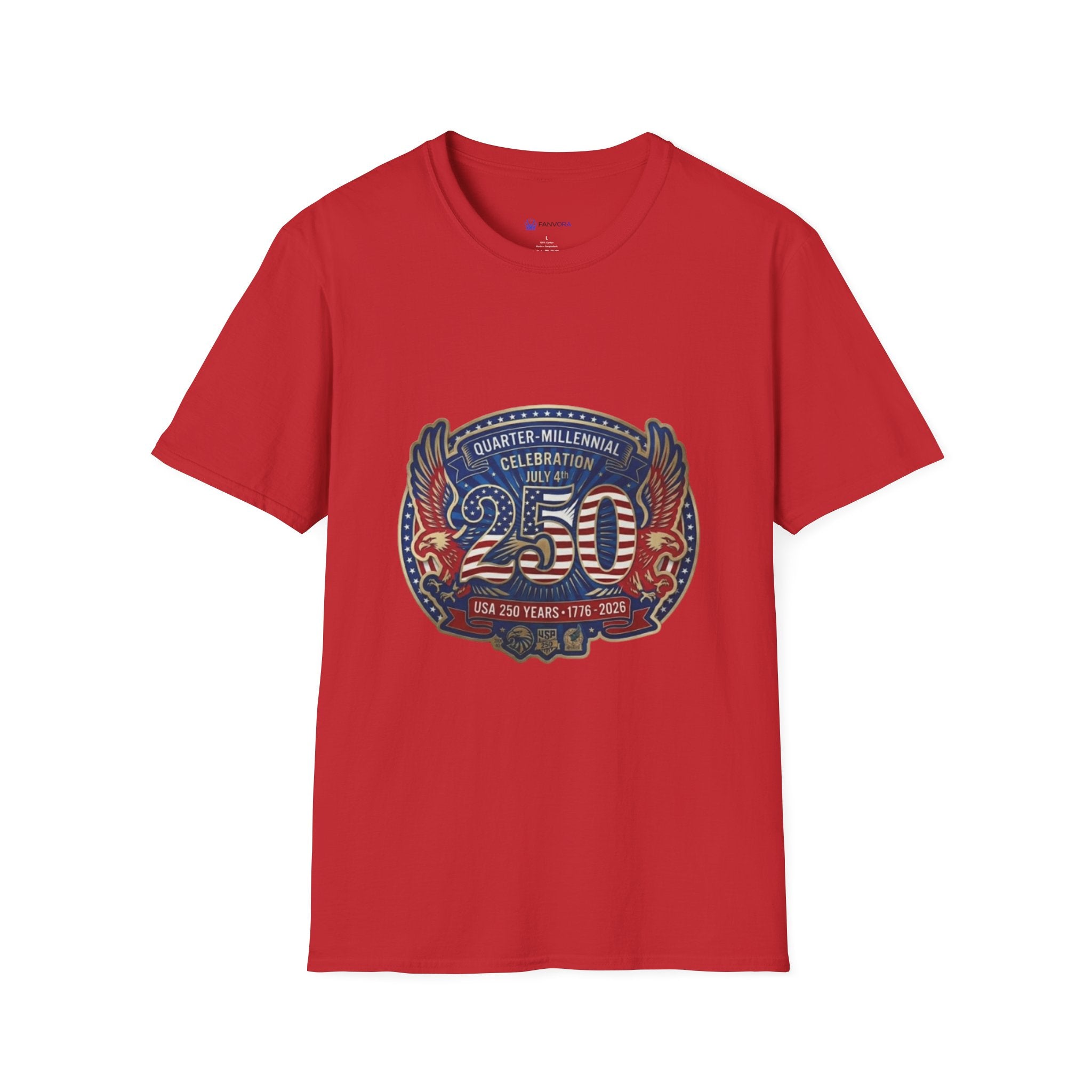 250th Anniversary - 4th of July Patriot Graphic T-Shirt — Patriotic '250' Celebration Design