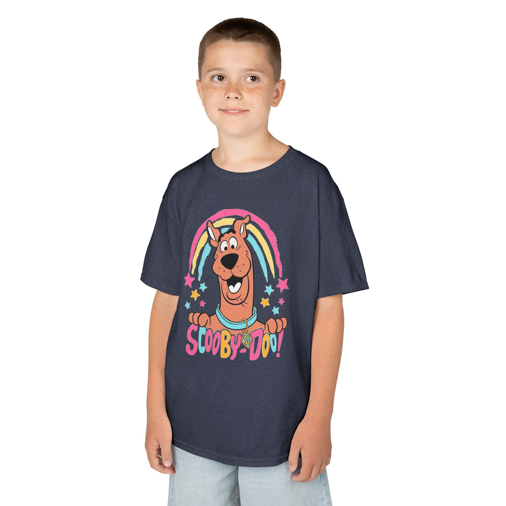Scooby-Doo Kids T‑Shirt — Colorful Rainbow Cartoon Tee for Kids
