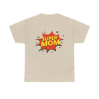 Mom Silhouette Sunset T-Shirt — "Super Mom" Graphic Tee for Mother's Day.