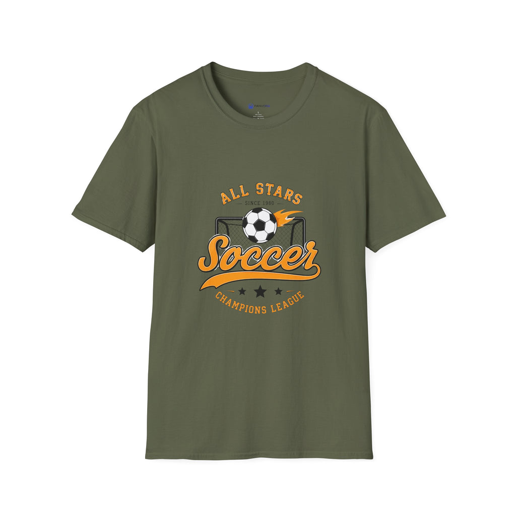 Soccer All Stars T-Shirt — Vintage Goal & Ball Sports Tee