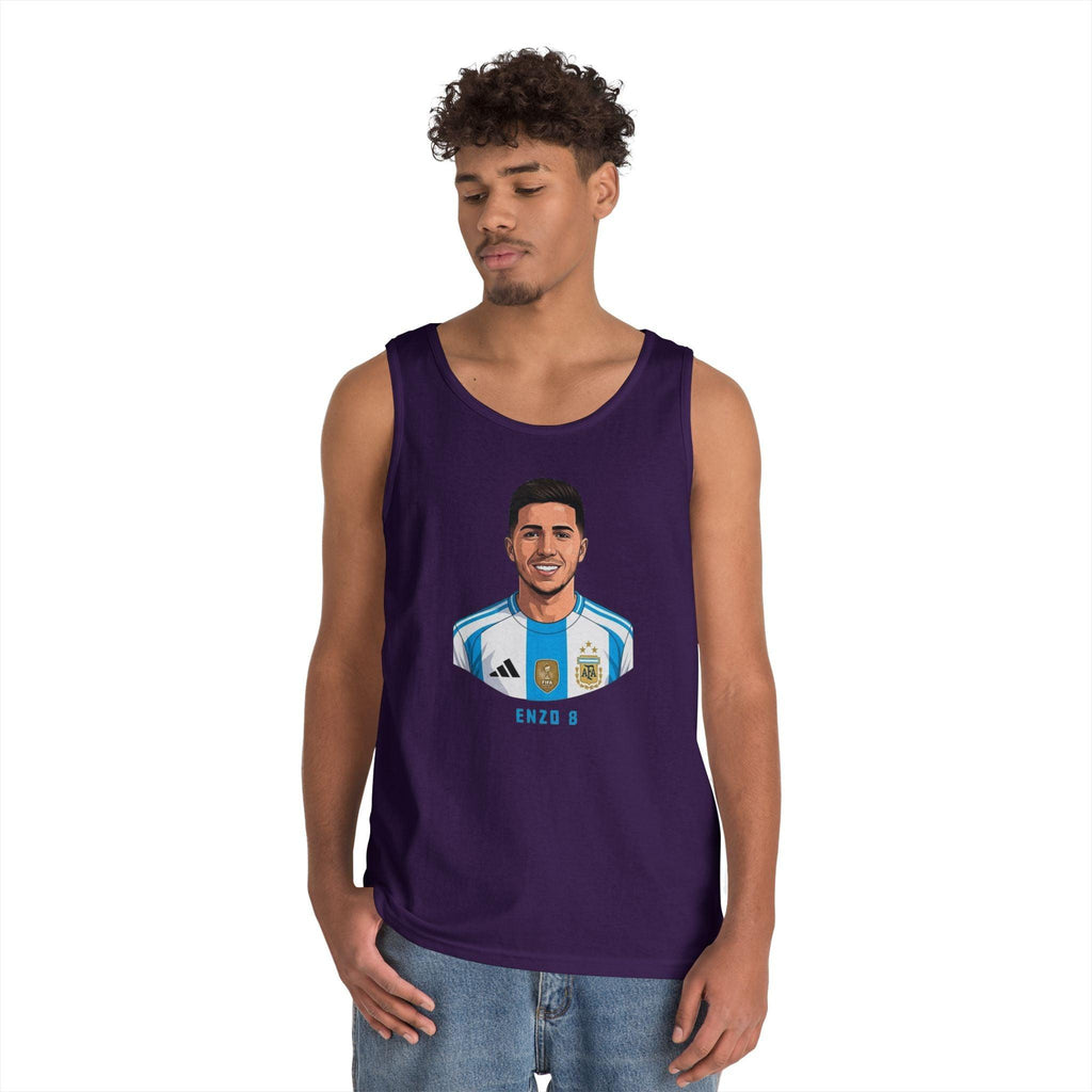 "I am Here to Stay" Argentina Soccer Star Tank Top — Jersey Portrait World Cup 2026.