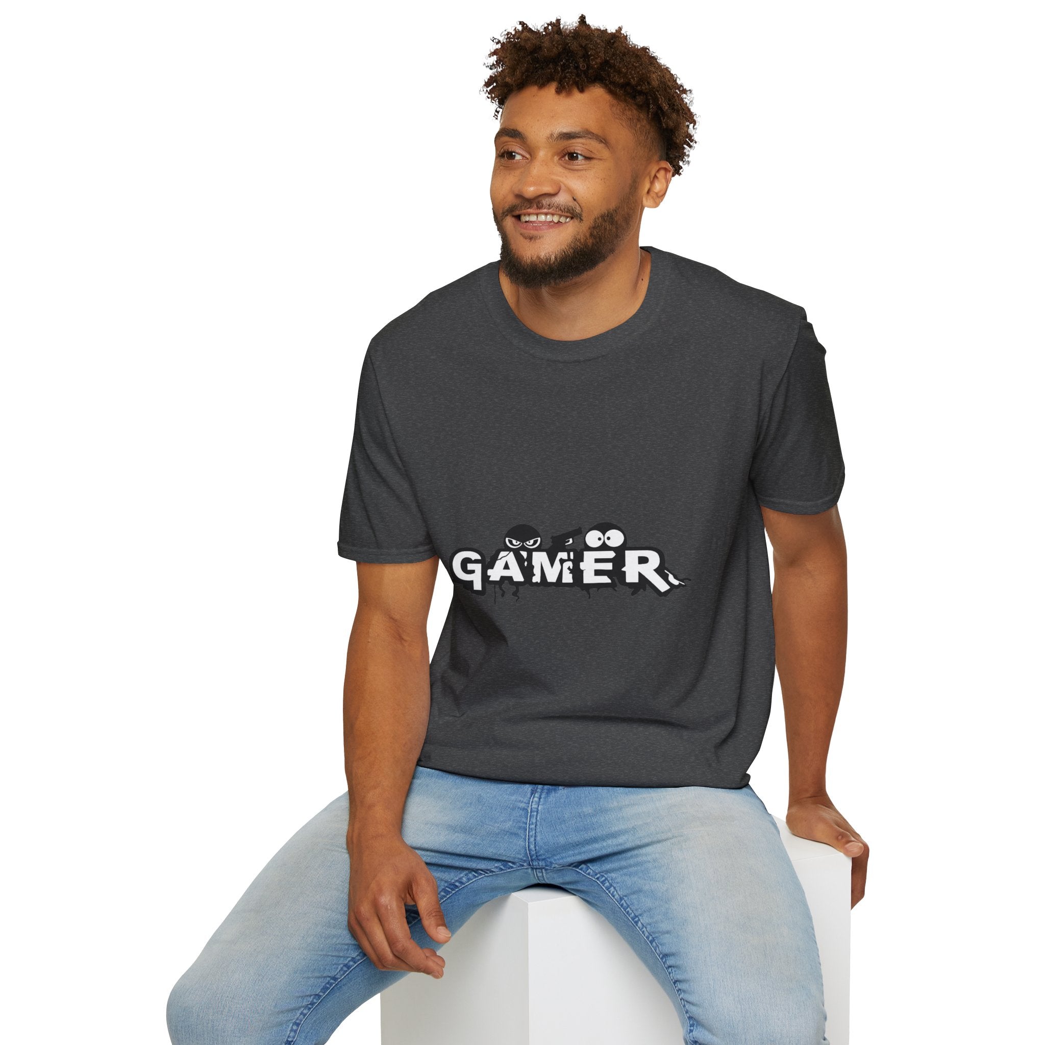Gamer Crew T‑Shirt — Cute Monstrous Gamer Logo Tee