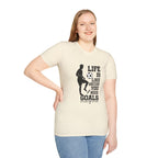 Soccer T-Shirt — "Life Is Like Soccer, You Need Goals" Athletic Tee