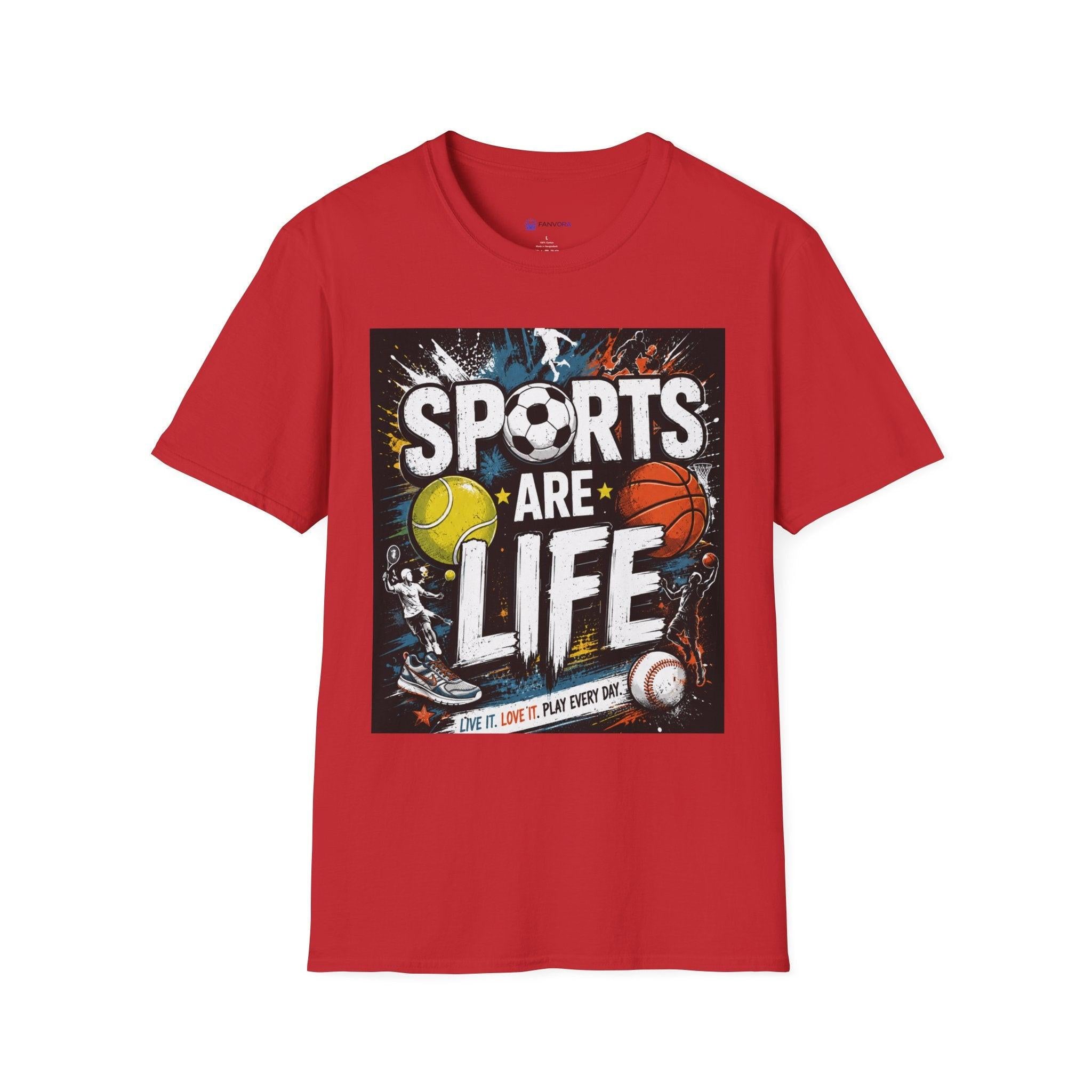 Sports Are Life T‑Shirt — Multi‑Sport Athletic Graphic Tee black sports.