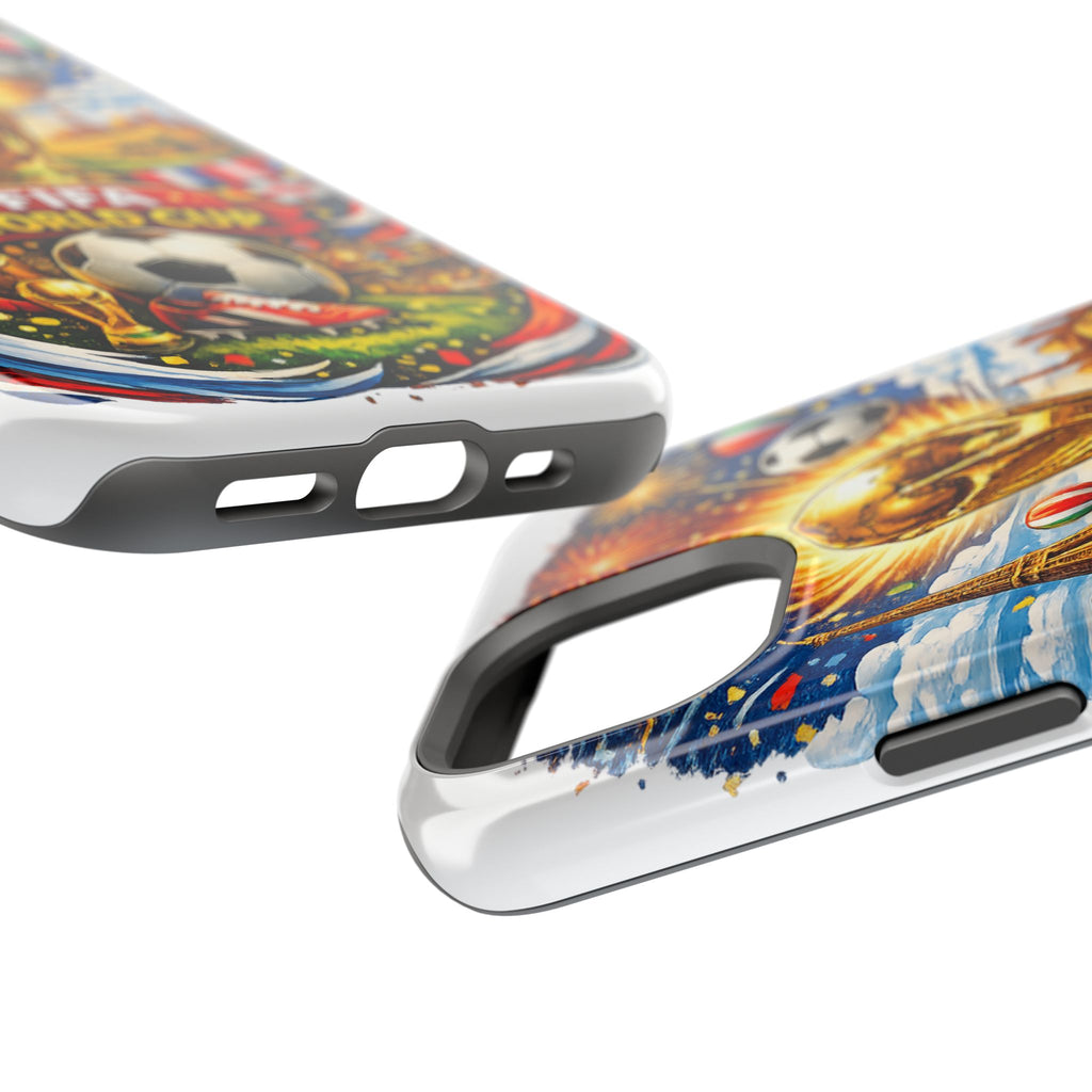 Soccer Magnetic Impact-Resistant Phone Case — FIFA Trophy Design