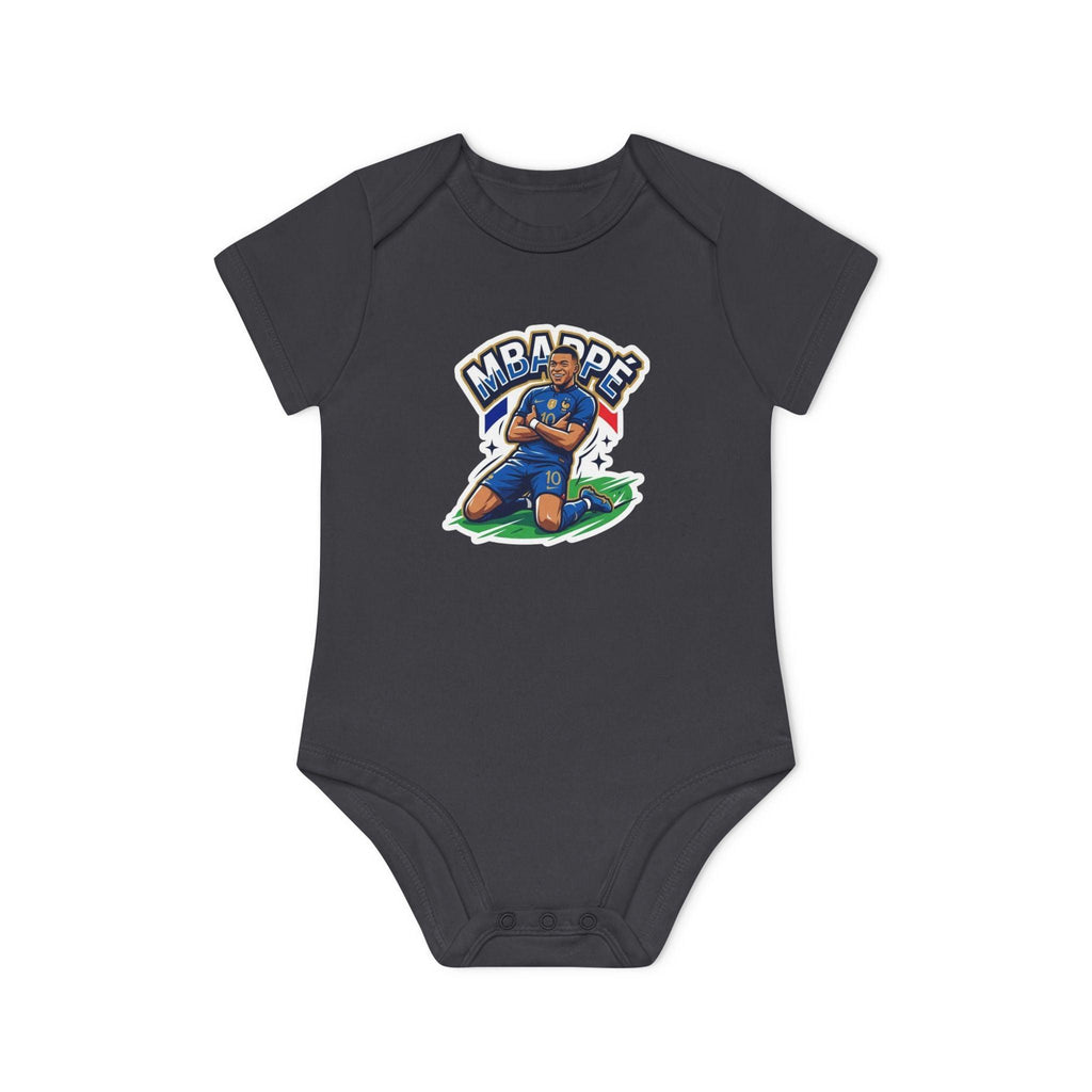 Baby Bodysuit - "France #10 Footballer Rising Star Fan Version" Future Soccer Player & Game Day Energy Organic Baby Onesie.