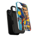 Portugal  legend Pop Art Tough Phone Case — Colorful Soccer Legend Protective Cover