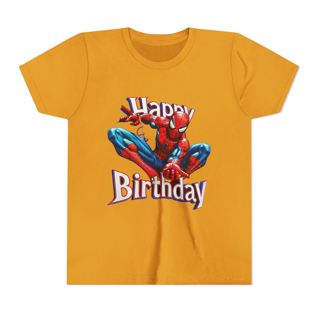 Spider Hero "Happy Birthday" Youth Tee