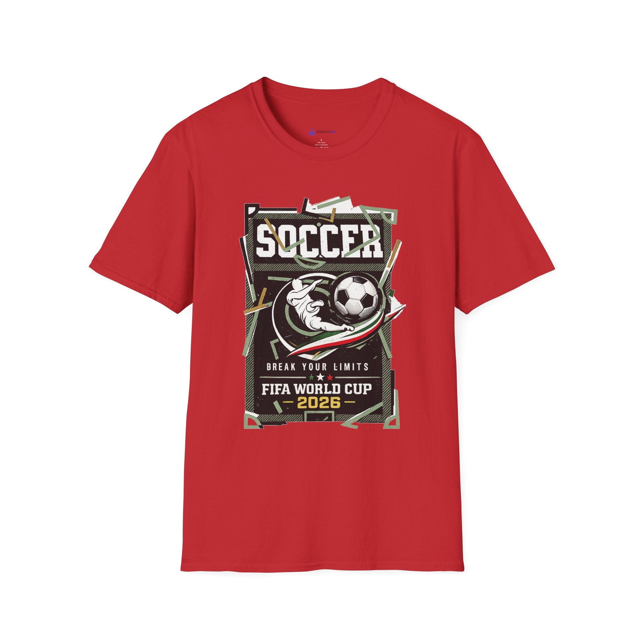 Soccer Cup 2026 Graphic T‑Shirt — Vintage Team Crest Soccer Tee