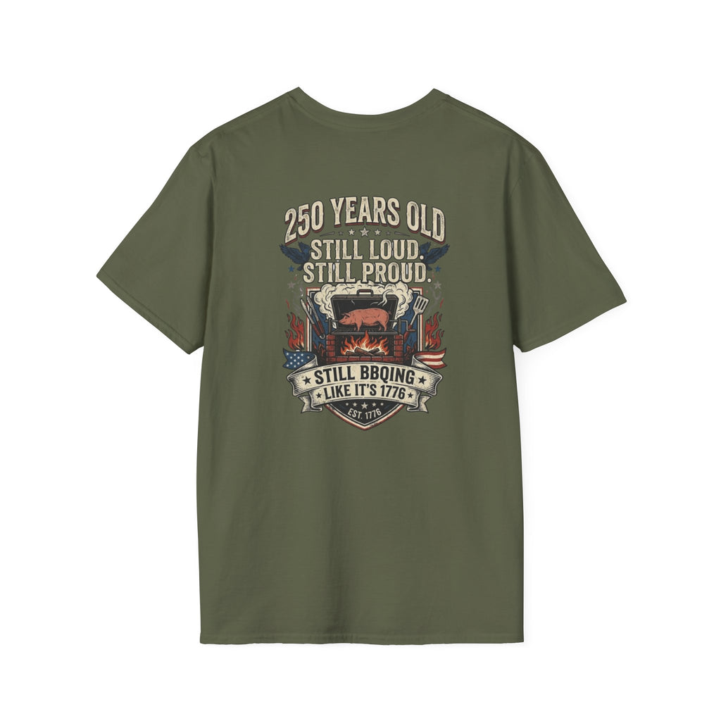 250th Anniversary - 4th of July Patriot Graphic T-Shirt — Patriotic '250' Celebration Design