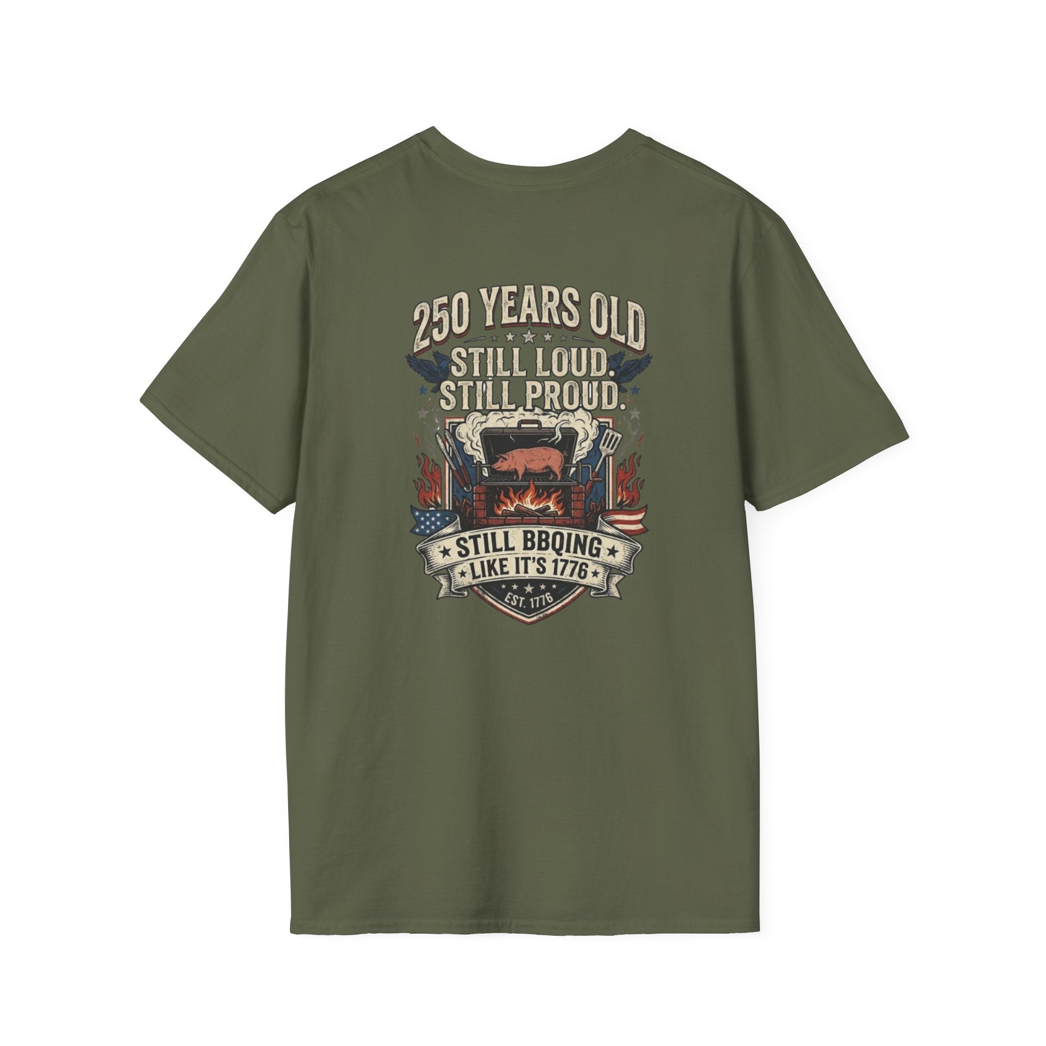 250th Anniversary - 4th of July Patriot Graphic T-Shirt — Patriotic '250' Celebration Design