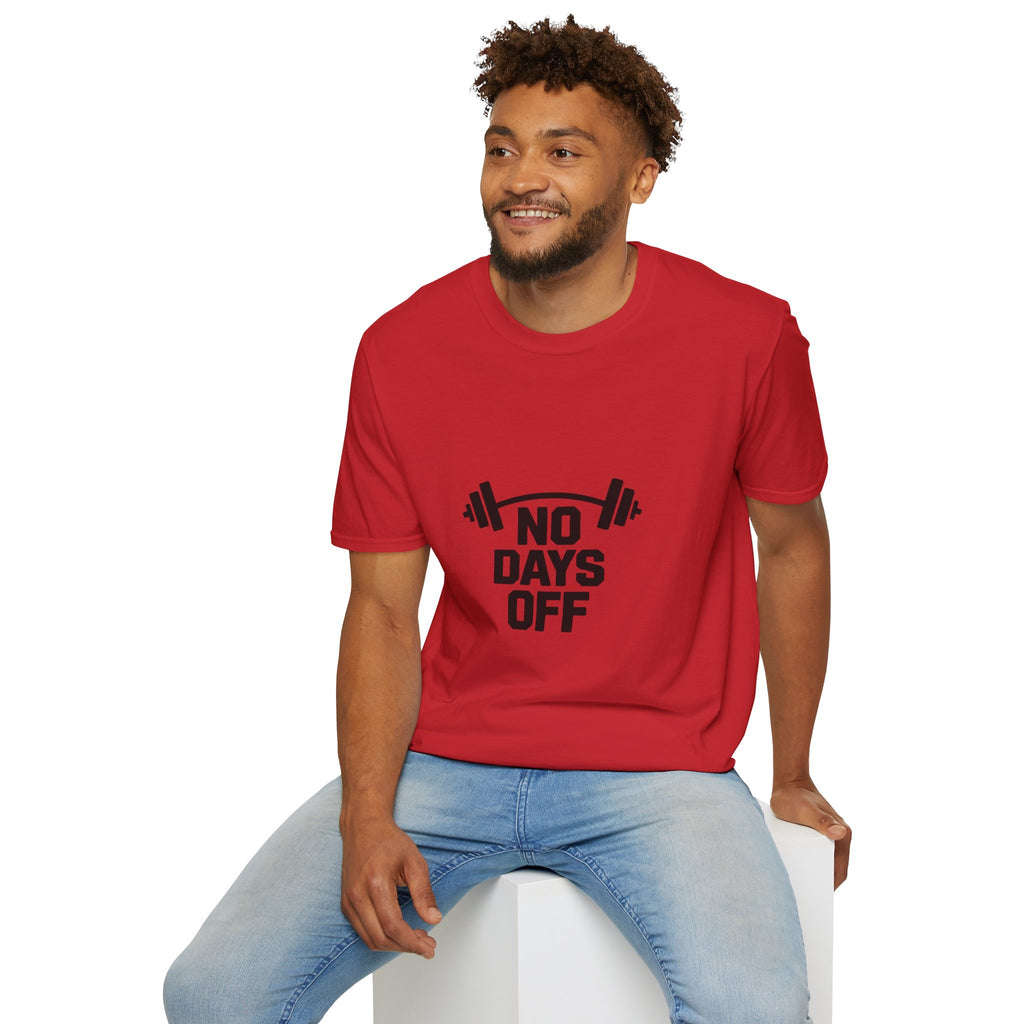 No Days Off T-Shirt — Motivational Gym Workout Tee