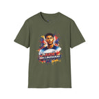 Portrait T-Shirt — Color Splash Football Player Graphic ("England legend")