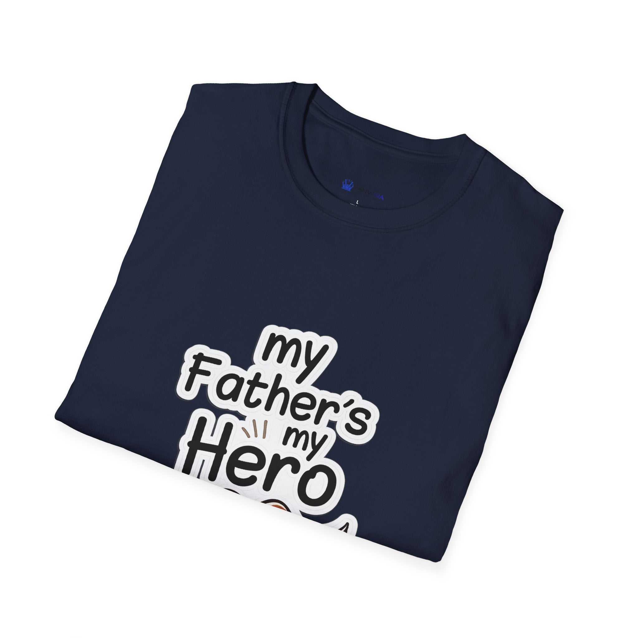 My Father's My Hero T-Shirt – Father's Day Mustache Gift Tee