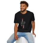 Never Give Up T-Shirt — Motivational Vertical 'Never Up' Graphic Tee